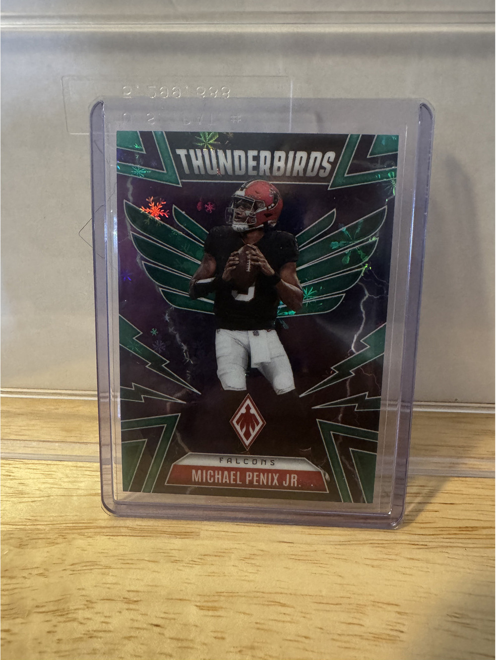 2025 Panini Phoenix Holiday green winter Michael Penix Jr. Thunderbirds #10/75